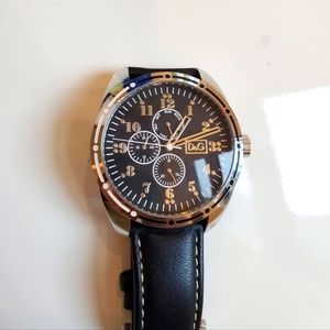 D&G Men's Bariloche leather watch